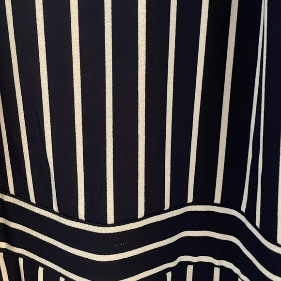 Moa Moa Junior size medium navy and white striped one piece jumpsuit - Picture 2 of 10